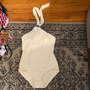 Michael Kors Cream One-Piece Swimsuit